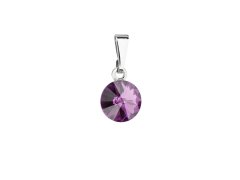 Evolution Group - Pavona Módní přívěsek s krystalem Swarovski 54018.3 amethyst