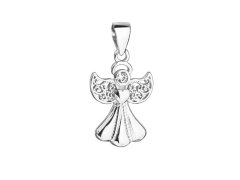 Evolution Group - Pavona Stříbrný přívěsek s krystalem Swarovski Andělíček 34262.1