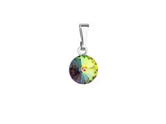 Evolution Group - Pavona Moderní přívěsek s zeleným krystalem Swarovski 54018.5 vitrail medium
