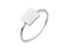 Evolution Group - Pavona Minimalistický stříbrný prsten Čtvereček 65018 50 mm