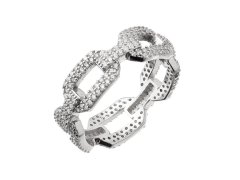 Evolution Group - Pavona Výrazný dámský prsten s čirými zirkony 15019.1 crystal 52 mm
