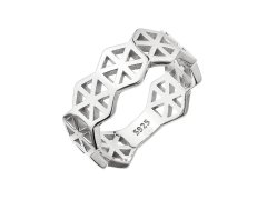 Evolution Group - Pavona Stříbrný vzorovaný prsten pro ženy 65020 50 mm