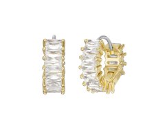 Fossil Blyštivé pozlacené kruhy z mosazi Hazel JOA00717710