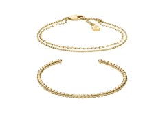 Fossil Elegantní dámský set pozlacených náramků Ellis JA7293SET