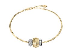 Fossil Elegantní pozlacený náramek s krystaly Harlow JF04995998