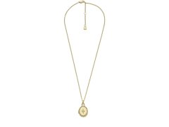 Fossil Pozlacený náhrdelník Medailonek s krystaly Sadie Locket JF04735710