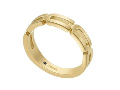 Fossil Stylový pozlacený prsten Heritage JF04694710 57 mm
