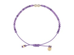Fossil Fialový šňůrkový náramek Nekonečno Mini Moments JA7324710