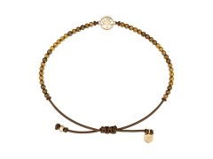 Fossil Hnědý šňůrkový náramek Strom života Mini Moments JA7326710