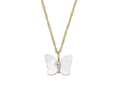 Fossil Krásný pozlacený náhrdelník Radiant Wings JF04424710