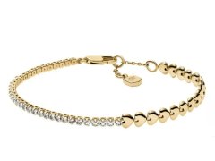 Fossil Okouzlující pozlacený náramek s&nbsp;krystaly JA7303710