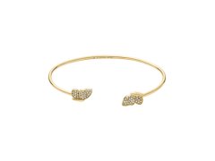 Fossil Pevný pozlacený náramek z&nbsp;oceli Butterfly JF04923710