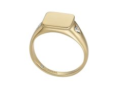 Fossil Pozlacený dámský prsten z oceli Ellis JF04791710 54 mm