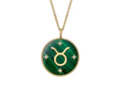 Fossil Pozlacený náhrdelník znamení Býk Written in the Stars JF04839710