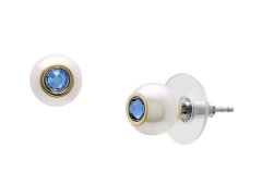 Fossil Slušivé náušnice s modrými krystaly Bright Baubles JA7253710