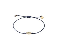Fossil Šňůrkový náramek Evil eye Sutton Mini Moments JA7312710