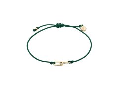 Fossil Šňůrkový zelený náramek Sutton Mini Moments JA7311710
