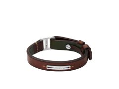 Fossil Stylový kožený náramek pro muže JF04963040