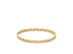 Fossil Stylový pozlacený náramek z&nbsp;oceli JF04901710