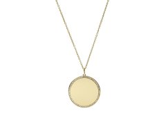 Fossil Výrazný pozlacený náhrdelník pro ženy Drew JF03888710