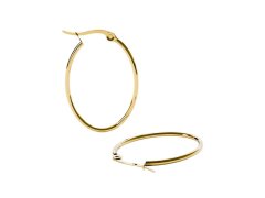 Furiosa Elegantní pozlacené kruhy Loop Hoop SE-LOOPHOOP-G