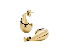 Furiosa Elegantní pozlacené náušnice Teardrop SE-CLAWEARING-G