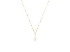 Furiosa Pozlacený náhrdelník s&nbsp;přívěskem pravé perly Divine SN-DIVINE-G