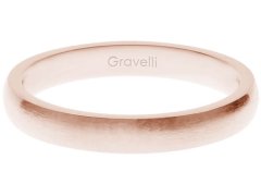 Gravelli Růžově pozlacený prsten z ušlechtilé oceli Precious GJRWRGX106 53 mm