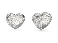 Guess Blyštivé ocelové náušnice se zirkony In My Heart JUBE04504JWRHT/U