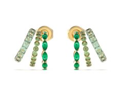 Guess Dámské pozlacené náušnice Crazy Earrings JUBE03307JWYGGNT/U