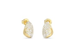 Guess Designové pozlacené náušnice Moon Drops JUBE06255JWYGT/U