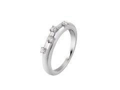 Guess Stříbrný prsten s&nbsp;krystaly Nuances JSBR04542JWRH 52 mm