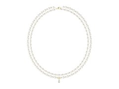 Guess Dvojitý perličkový náhrdelník Tiny Pearly JUBN05576JWYGT/U