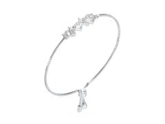 Guess Ocelový náramek s krystaly a zirkony Chandelier JUBB05363JWRHT/U