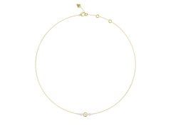 Guess Elegantní pozlacený náhrdelník Tiny Pearly JUBN05519JWYGT/U