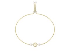 Guess Elegantní pozlacený náramek Tiny Pearly JUBB05520JWYGT/U