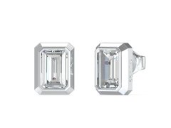 Guess Hranaté ocelové náušnice 4G Light JUBE05250JWRHT/U