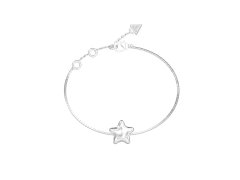 Guess Hravý ocelový náramek s hvězdičkou Iconique JUBB05546JWRH 18,4 cm