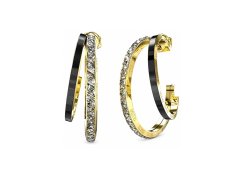 Guess Rozdvojené pozlacené náušnice Trinity JUBE04569JWYGBKT-U