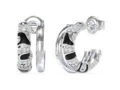 Guess Jedinečné kruhové náušnice s krystaly Fabulous Me JUBE05193JWRHBKT/U