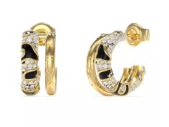 Guess Jedinečné kruhové náušnice s krystaly Fabulous Me JUBE05193JWYGBKT/U