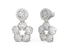 Guess Krásné ocelové náušnice s květem Shining Winter JUBE04471JWRHT/U