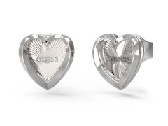 Guess Krásné ocelové náušnice Srdíčka Mon Amour JUBE04612JWRHT/U