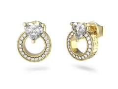 Guess Krásné pozlacené náušnice M`ama Non M`ama JUBE04664JWYGT/U