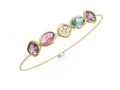 Guess Krásný náramek s barevnými krystaly Mamounia JUBB05570JWYGMCT/U