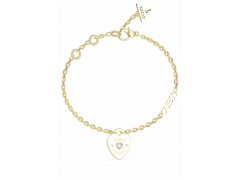 Guess Krásný pozlacený náramek Guess Amore JUBB05053JWYGWH 21 cm
