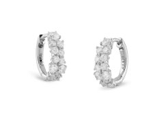 Guess Kruhové náušnice se zirkony Jardin JSBE04488JWRHT/U