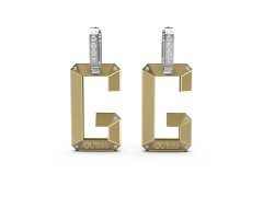 Guess Luxusní pozlacené náušnice s přívěsky G-Shades JUBE01469JWRHYGT/U