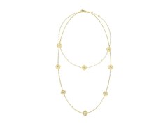 Guess Luxusní pozlacený dvojitý náhrdelník Wild Flower JUBN05500JWYGT/U