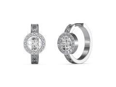 Guess Módní ocelové náušnice s krystaly Huggie Me JUBE03138JWRHT/U